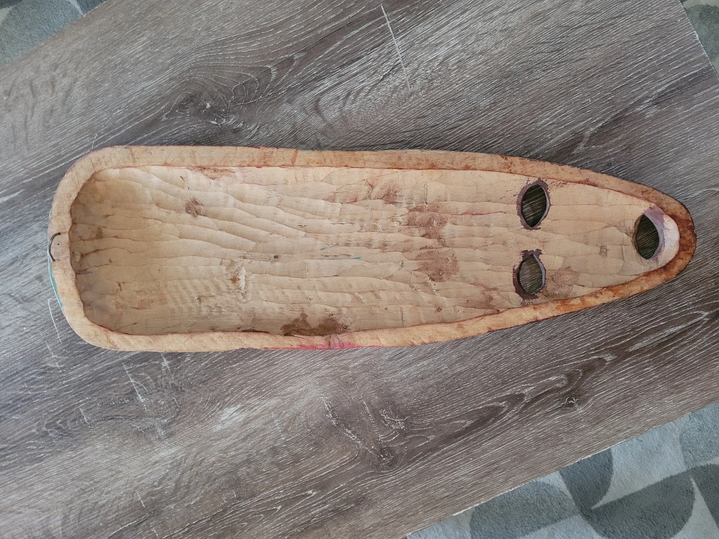 Carved Wooden Decorative Mask - photo 2