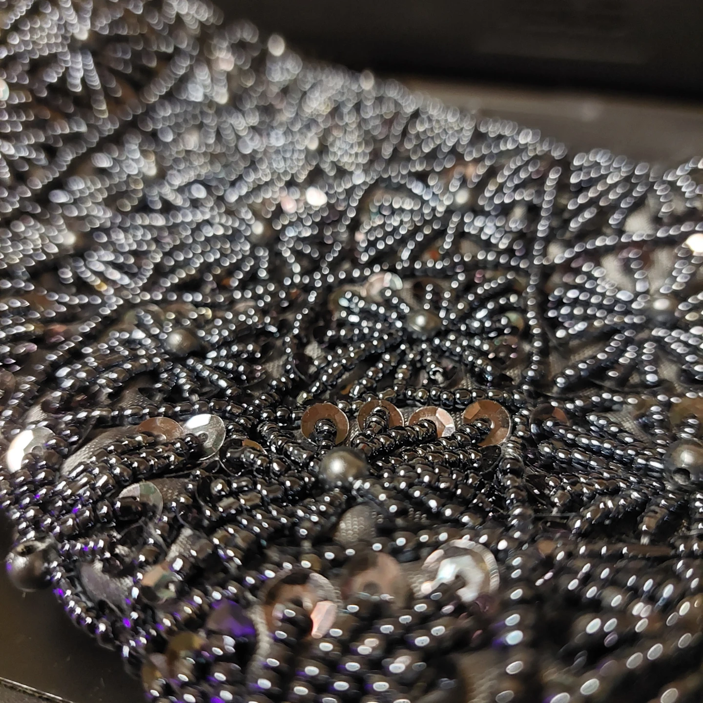 🌱 Intricate Beaded Clutch Purse - Starburst - photo 3