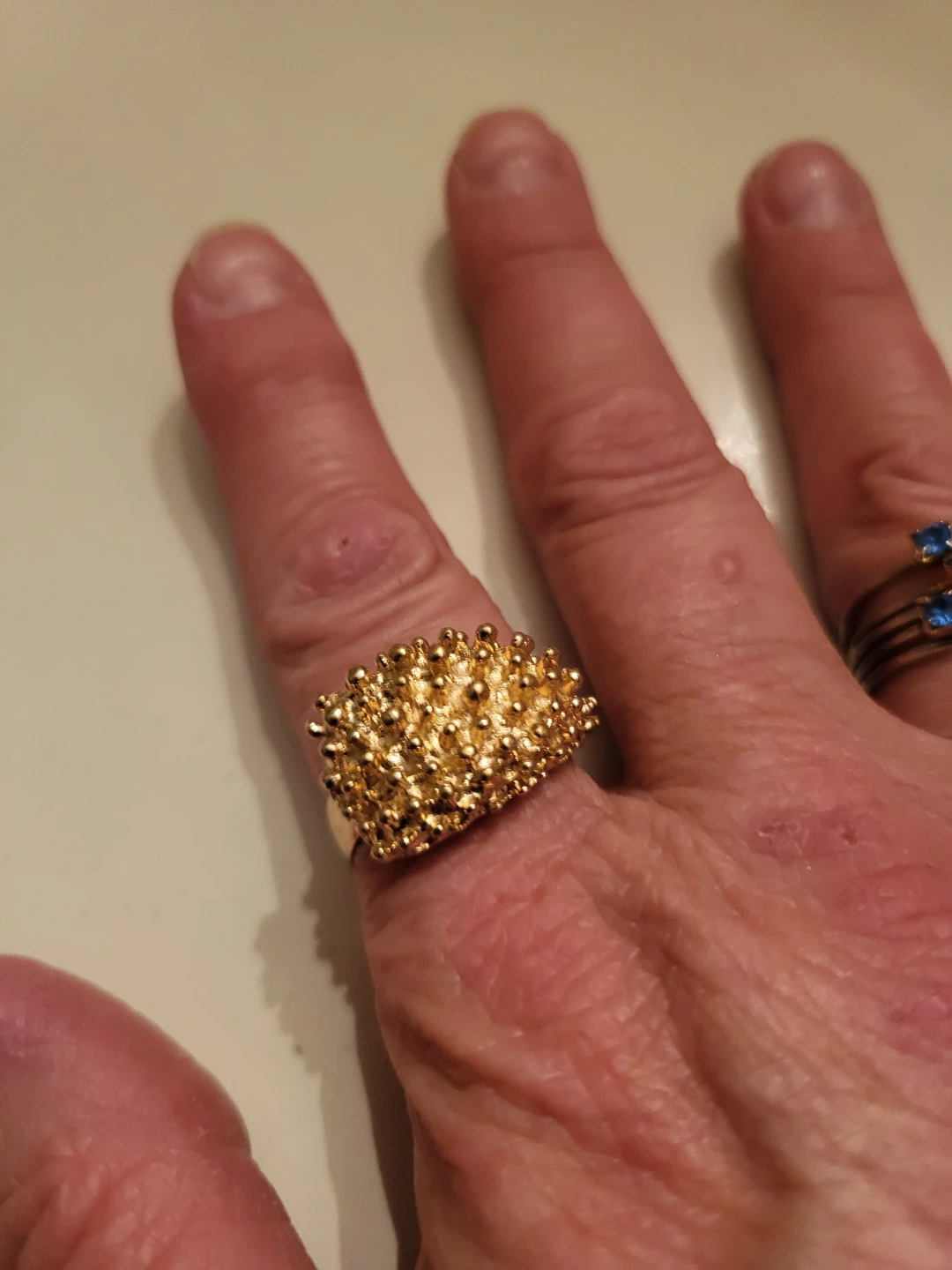 Sarah Coventry Gold Plated Textured Ring