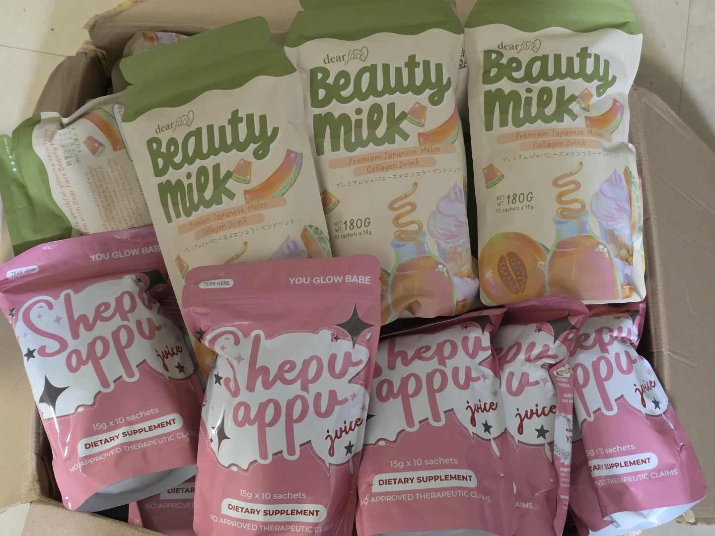 Dear Face Beauty Milk & Shepu Pappu Juice Dietary Supplements