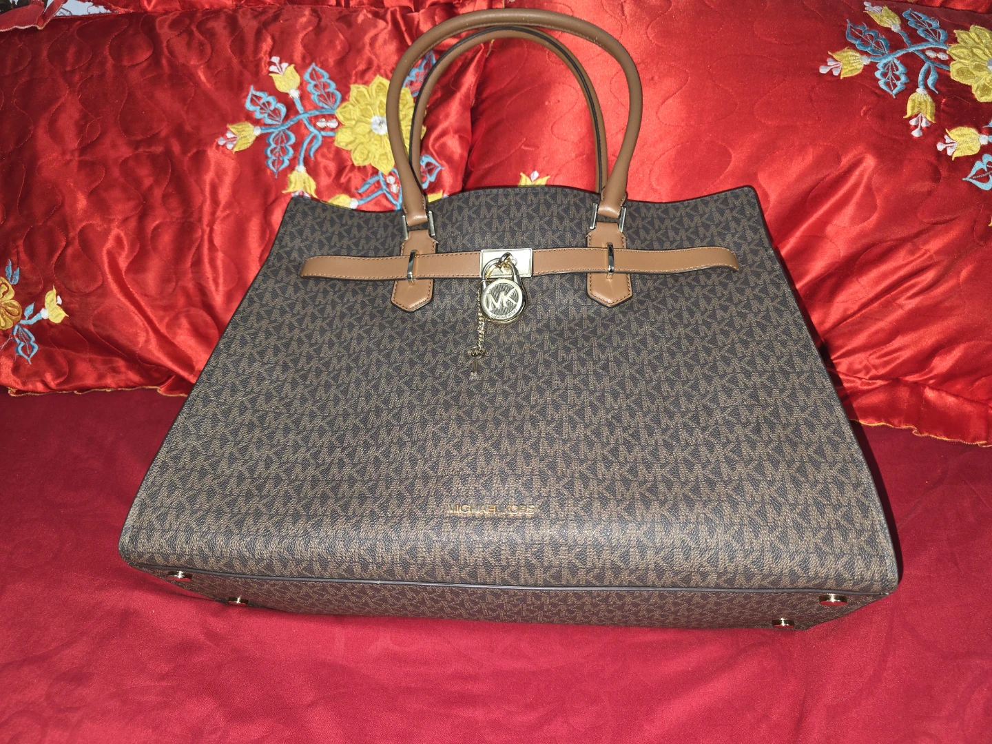 Michael Kors Tote Bag - Brown Signature MK Print