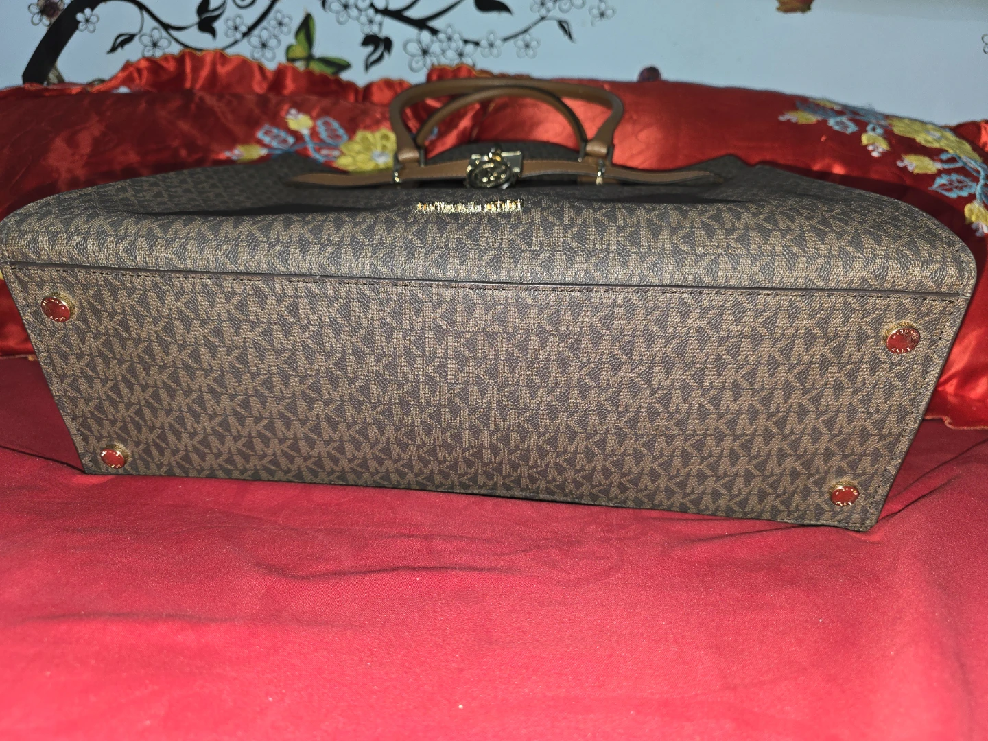 Michael Kors Tote Bag - Brown Signature MK Print - photo 2