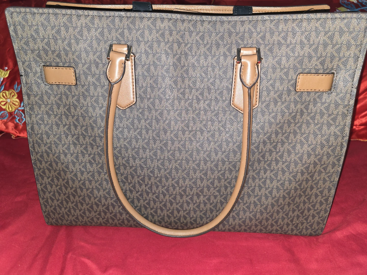 Michael Kors Tote Bag - Brown Signature MK Print - photo 4