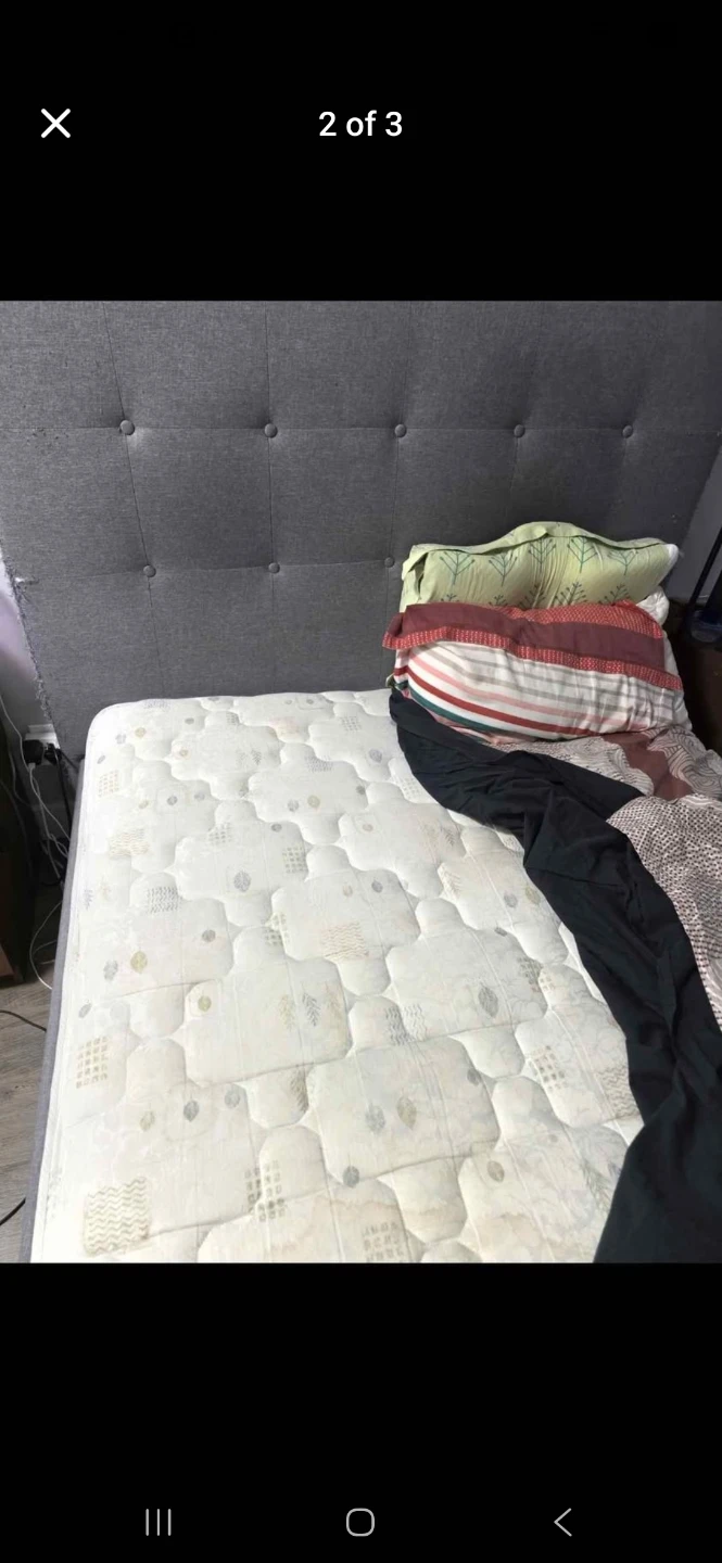 Bedframe with ottoman and mattress - photo 3