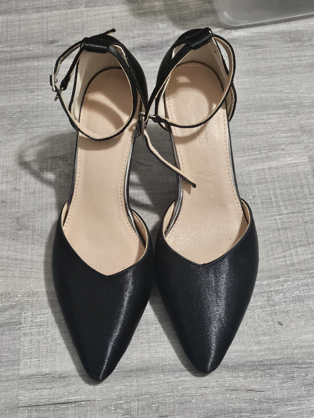 Black D'Orsay Heels with Ankle Strap - photo 3