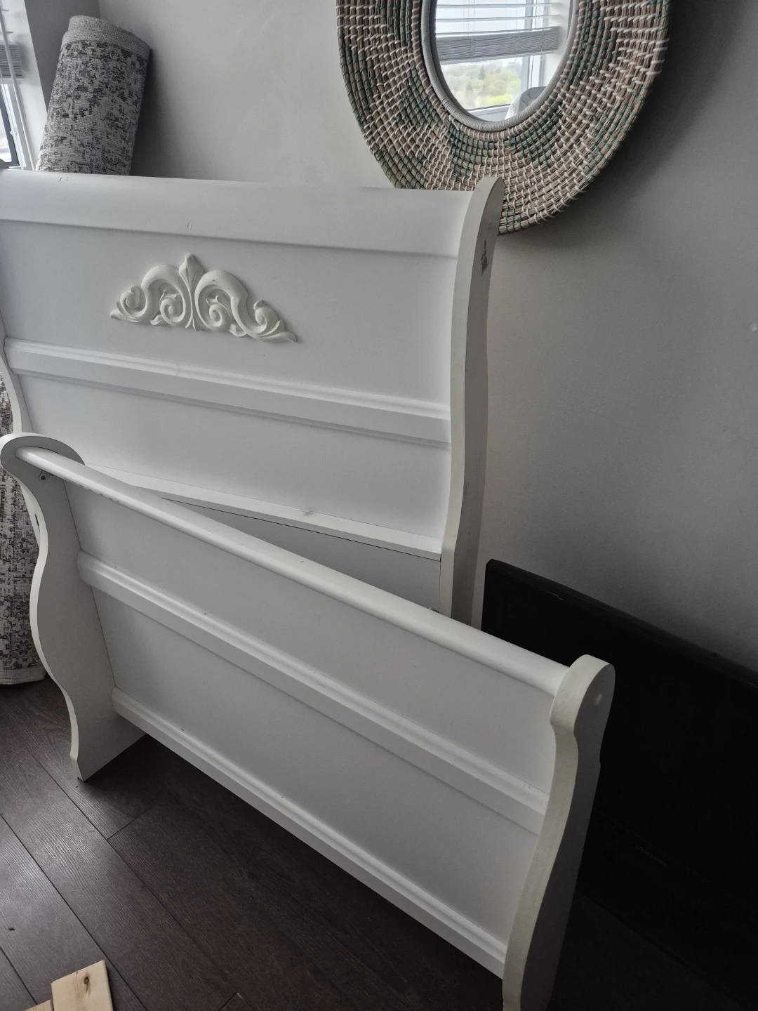 White Sleigh TwinBed