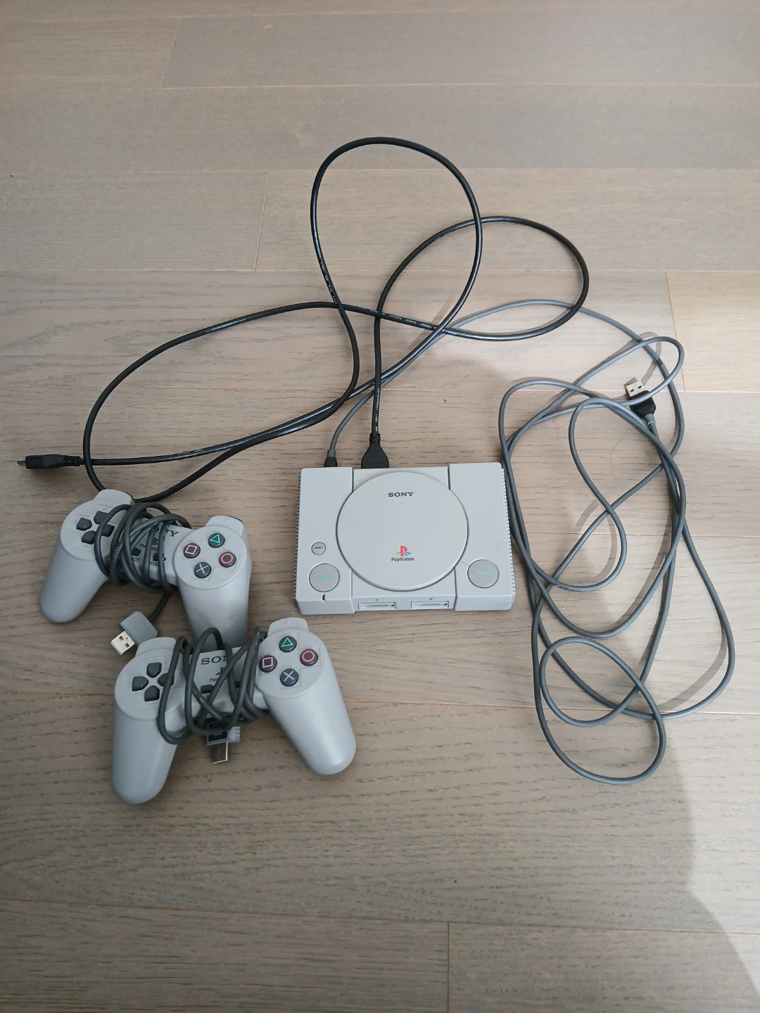 Sony PlayStation 1 Classic Console with 2 Controllers