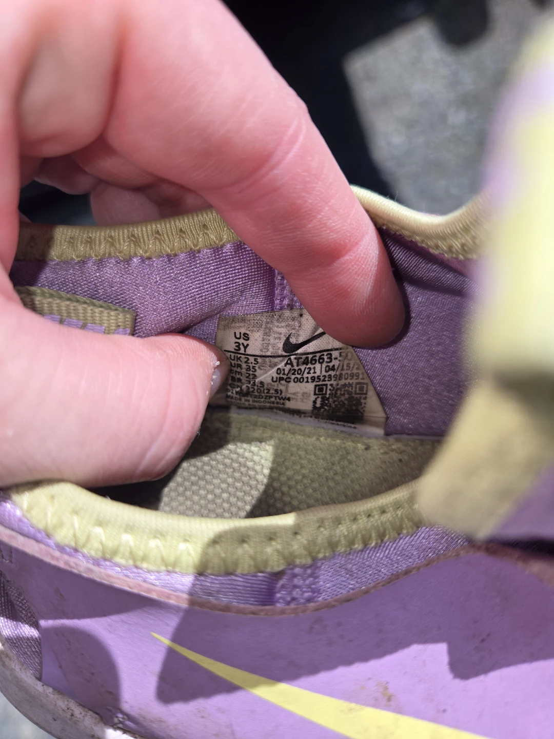 Nike Kids Shoes Size 3Y Purple - photo 2