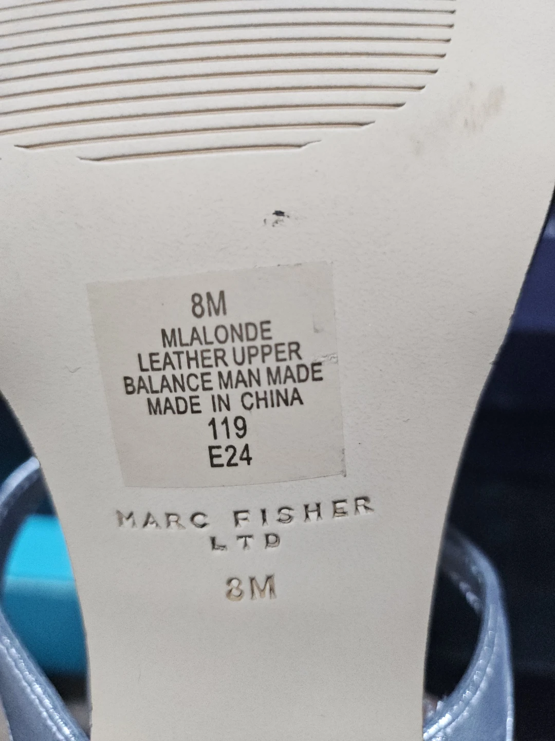 Marc Fisher LTD Silver Leather MLALONDE Sandals - photo 5
