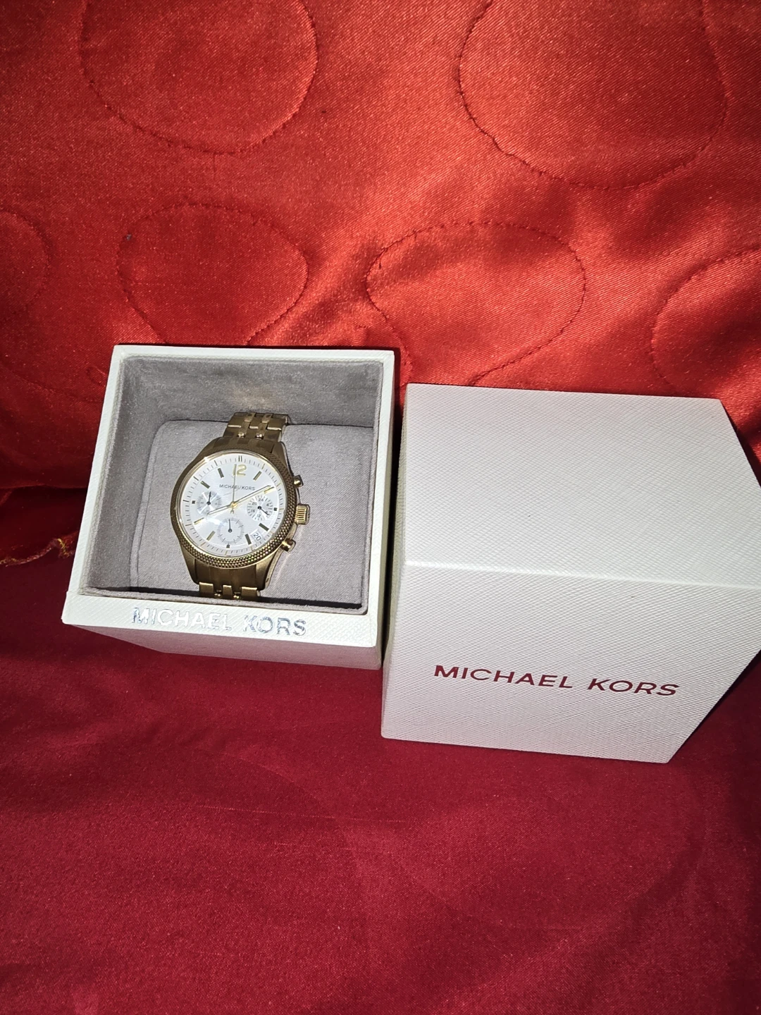 Michael Kors MK632 Chronograph Watch - Gold Tone