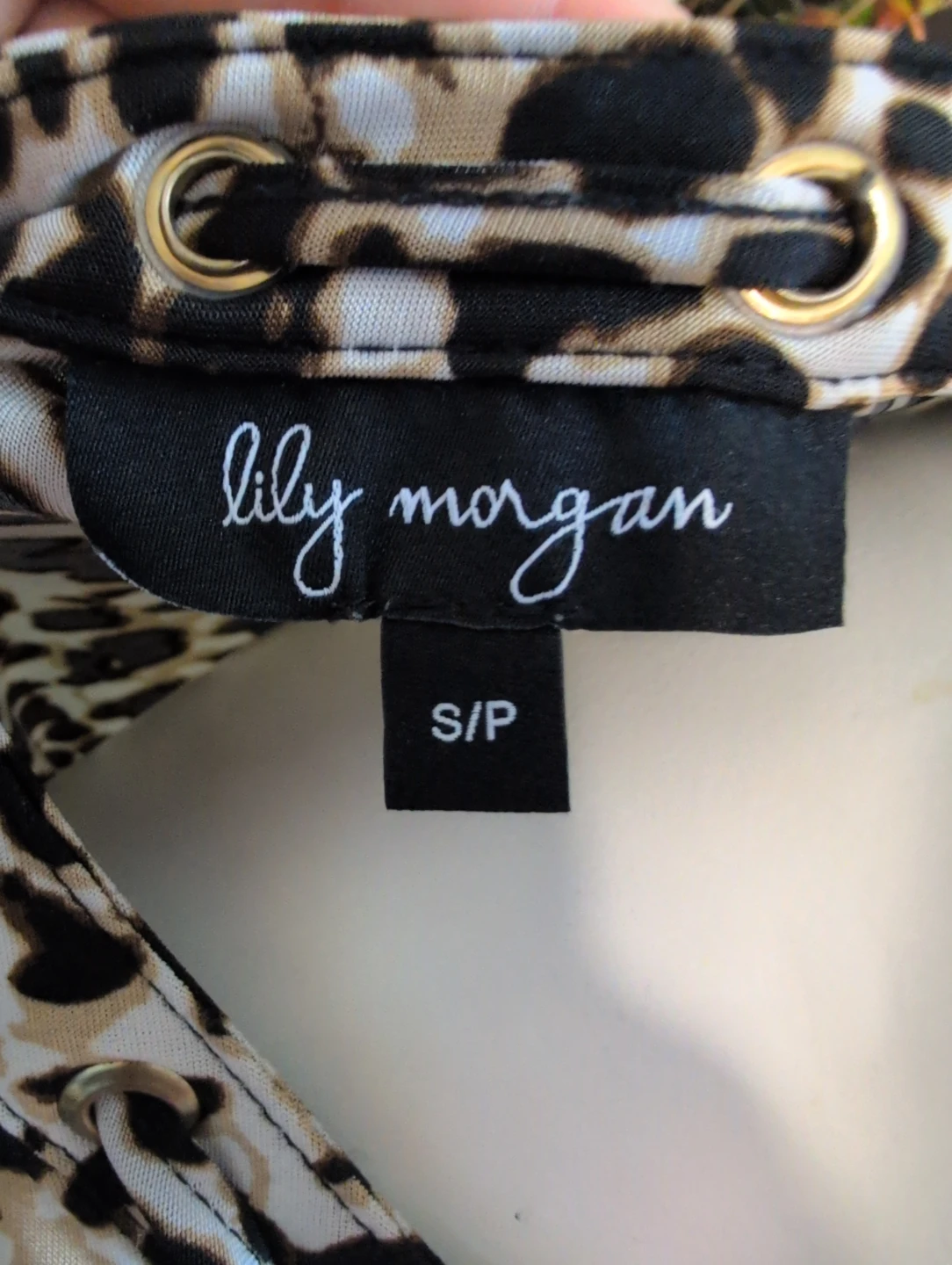 Lily Morgan Sleeveless Leopard Print Top - Size S/P - photo 5