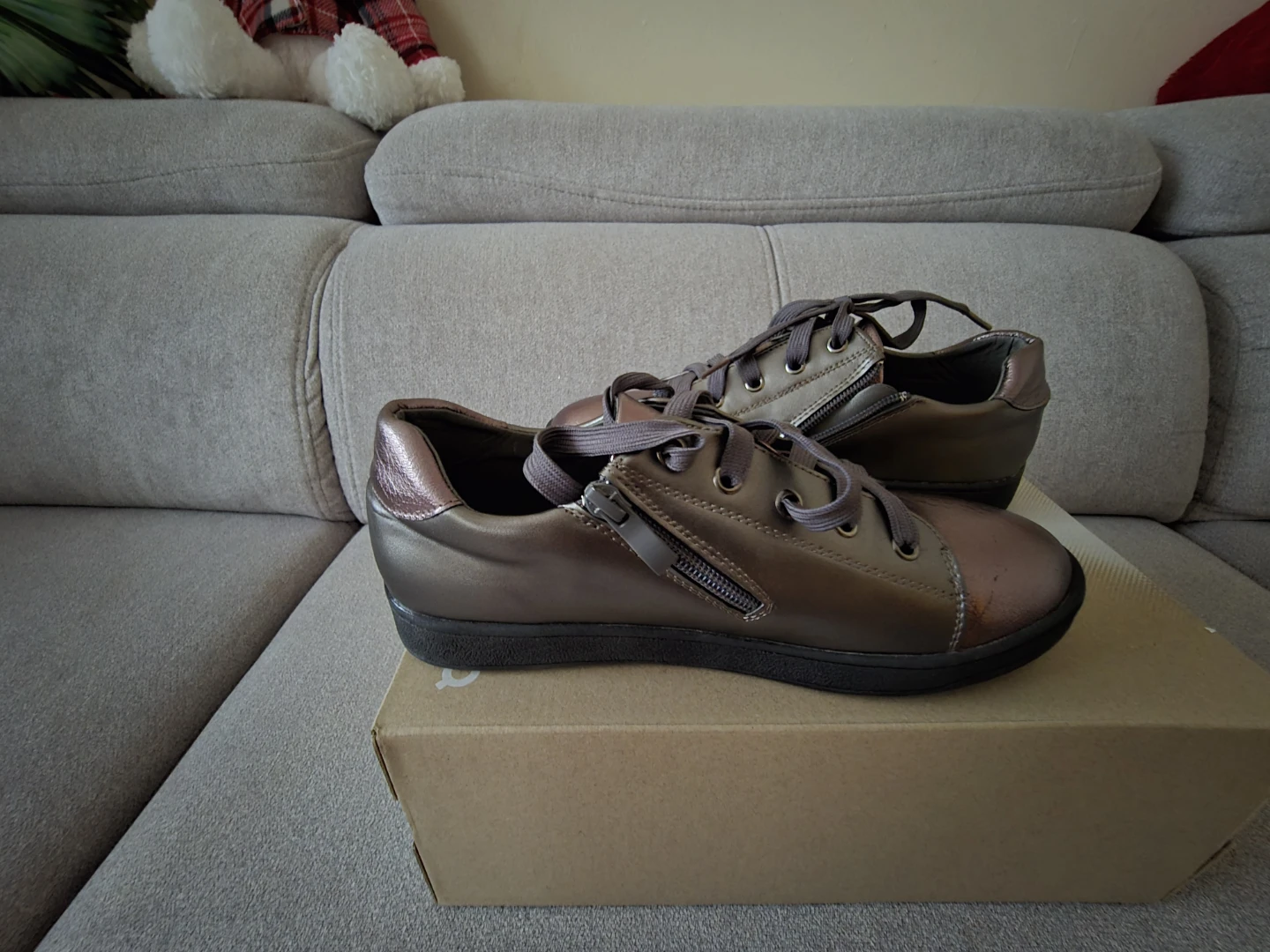 Fashion Sneakers - Bronze/Metallic - photo 2