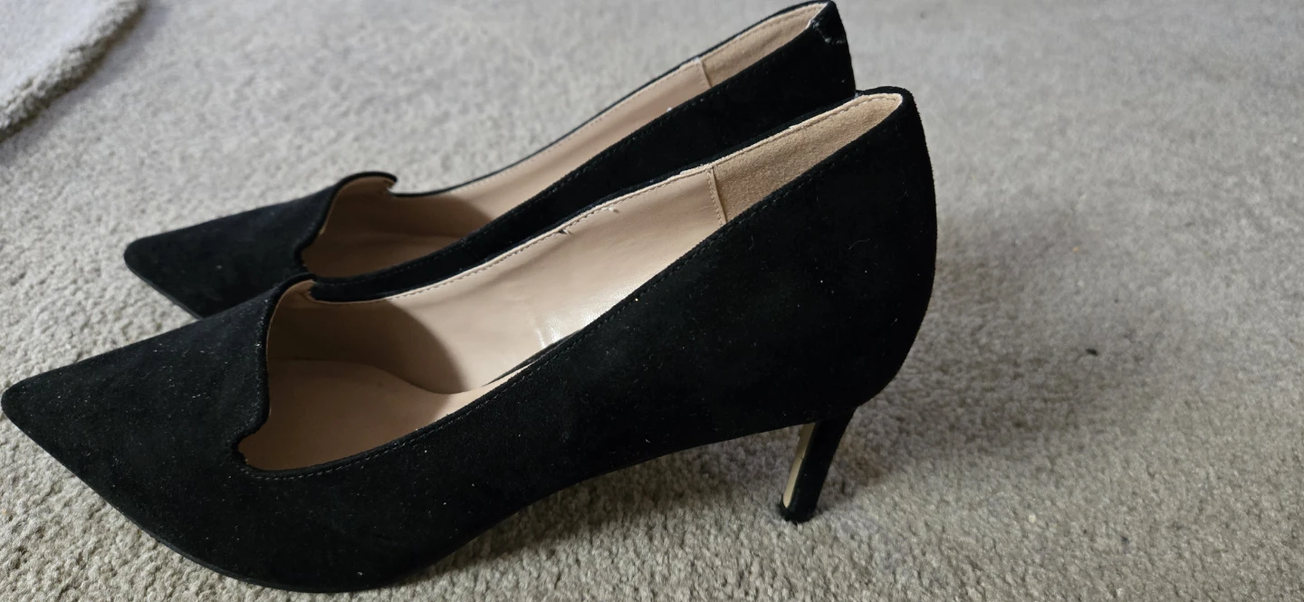 Nine West Black Suede Pointed Toe Heels - photo 2
