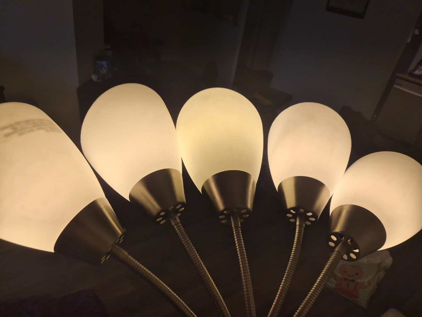 Multi-Head Floor Lamp - Silver - photo 2