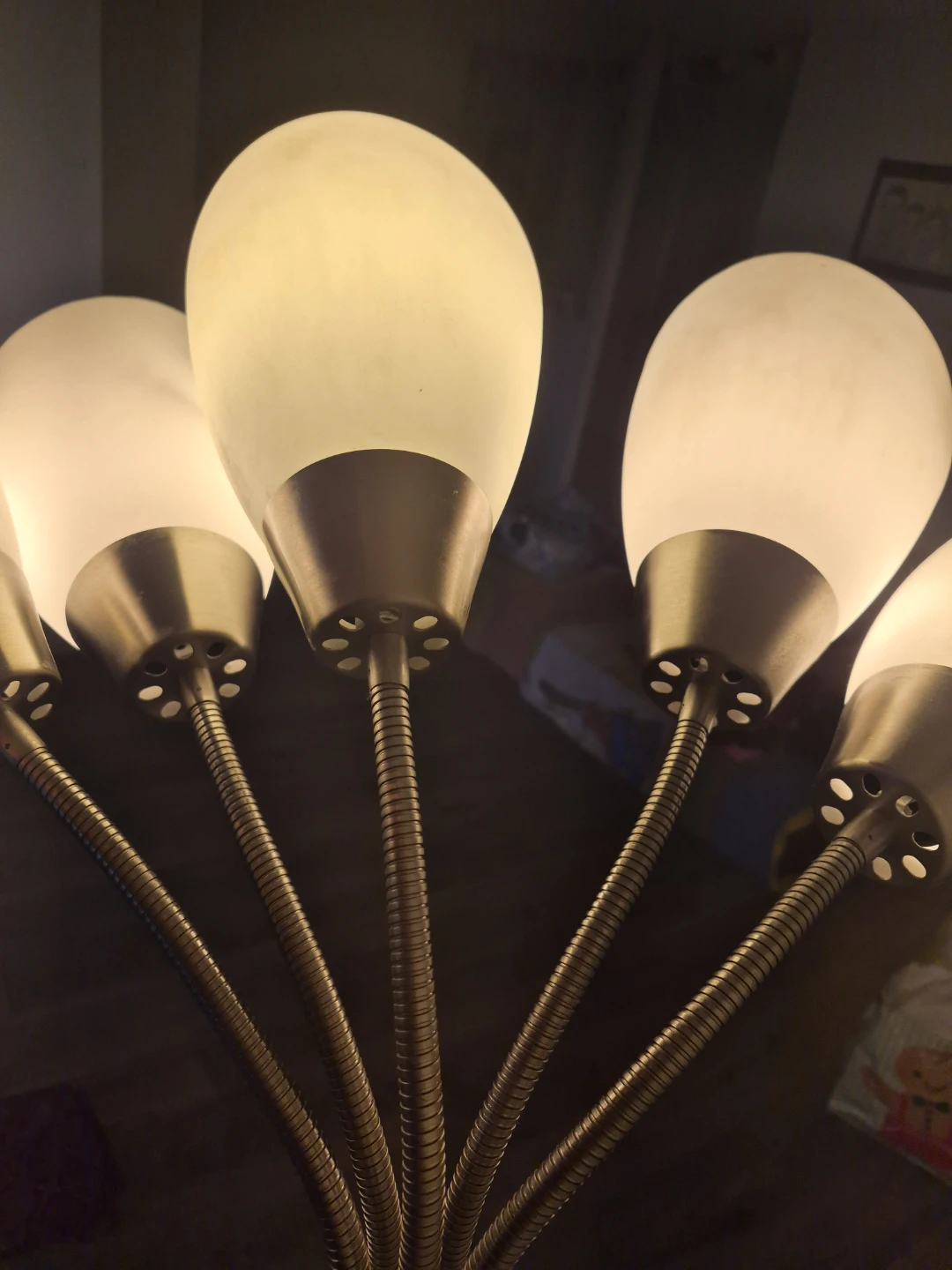 Multi-Head Floor Lamp - Silver - photo 3