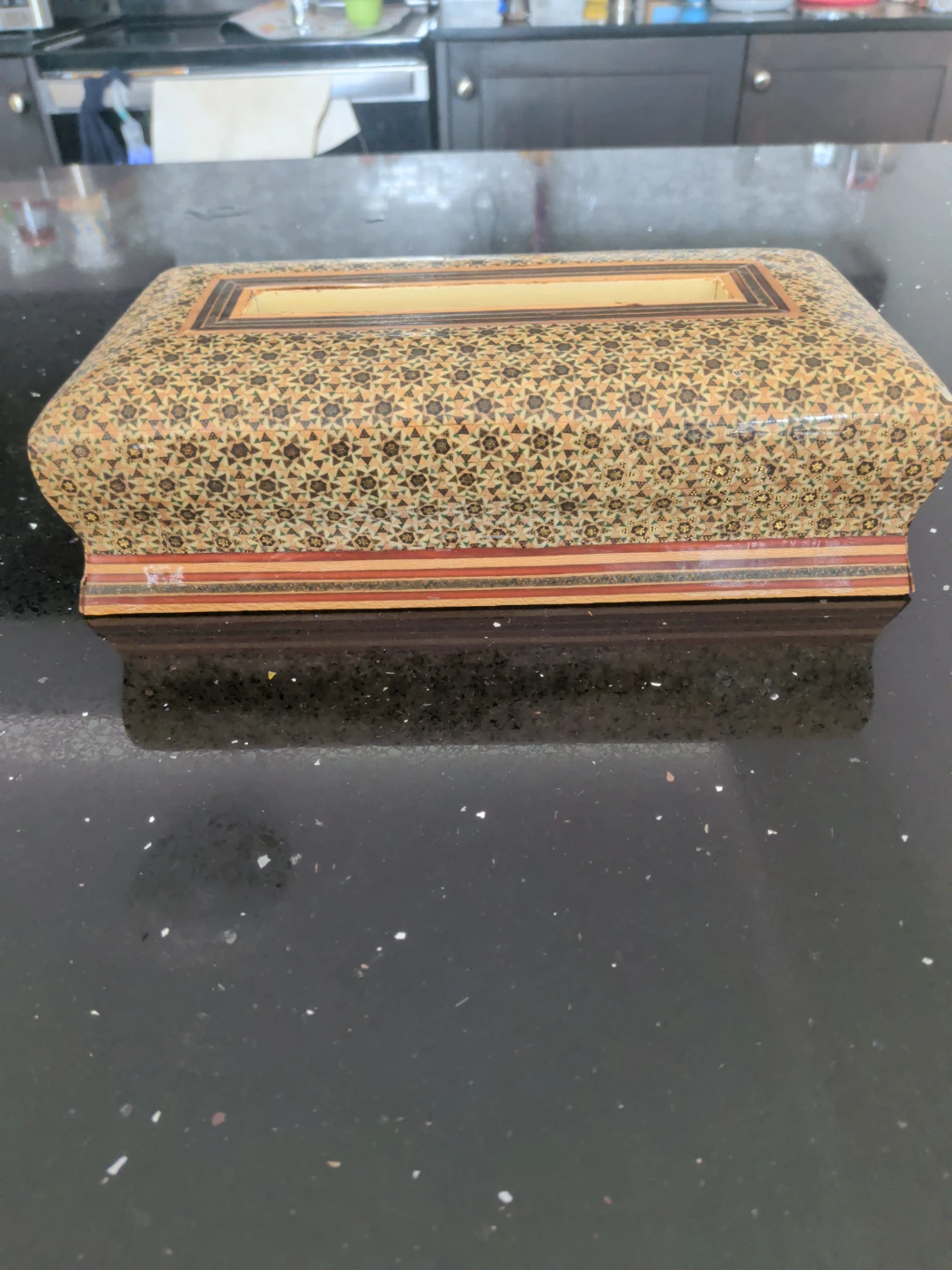 Decorative Wooden Tissue Box Holder - photo 2