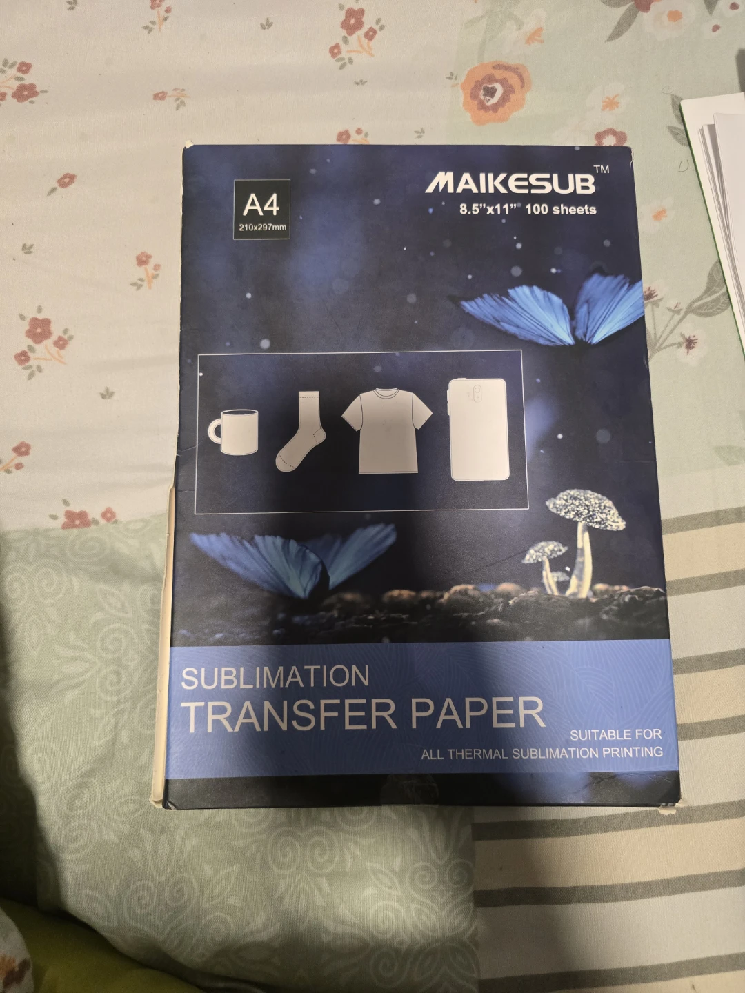 MAIKESUB Sublimation Transfer Paper 8.5"x11" - 100 Sheets