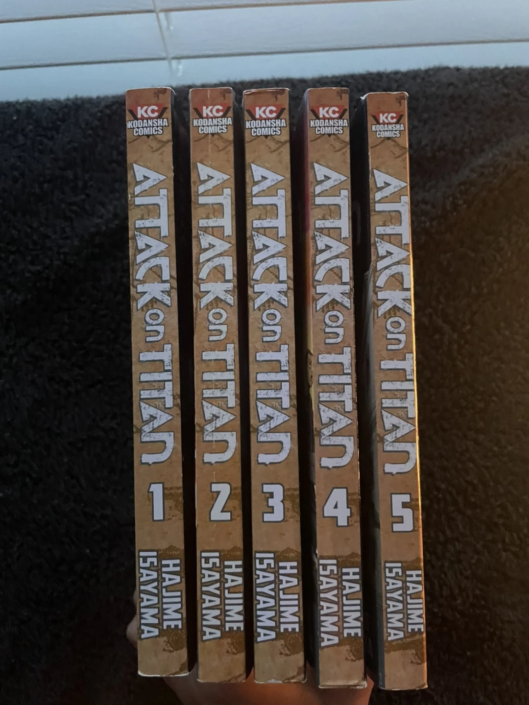 Attack on Titan Manga Vol 1-5 (Great Condition)