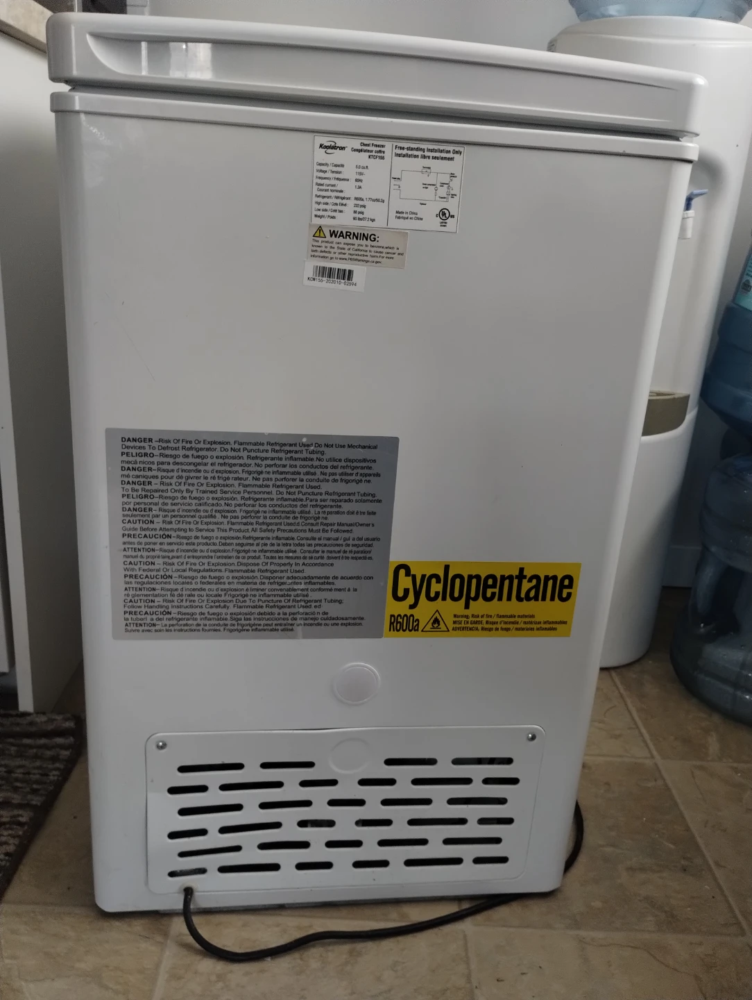 White Chest Freezer