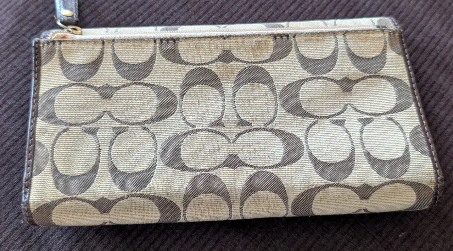 Coach Signature C Monogram Wristlet Wallet - photo 2
