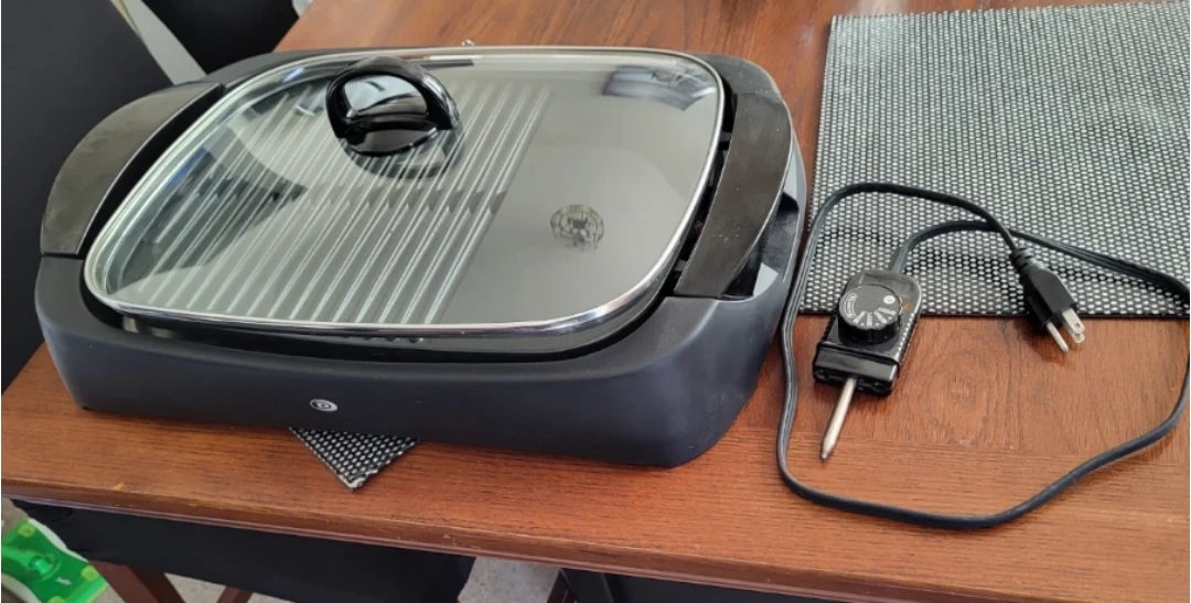 Duro-Glow Electric Griddle with Glass Lid - photo 3