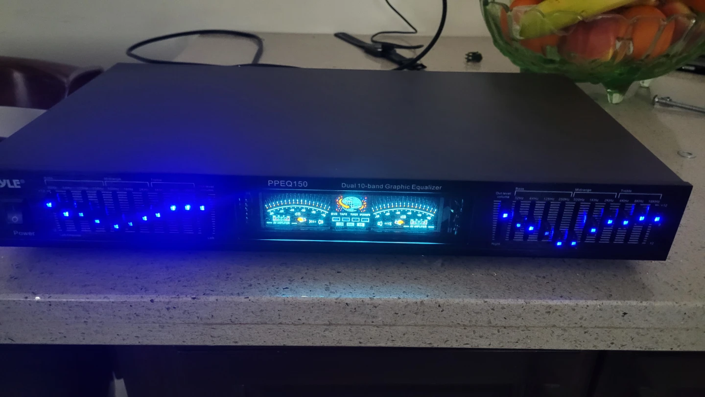 Pyle Peq150 Dual 10-Band Graphic Equalizer