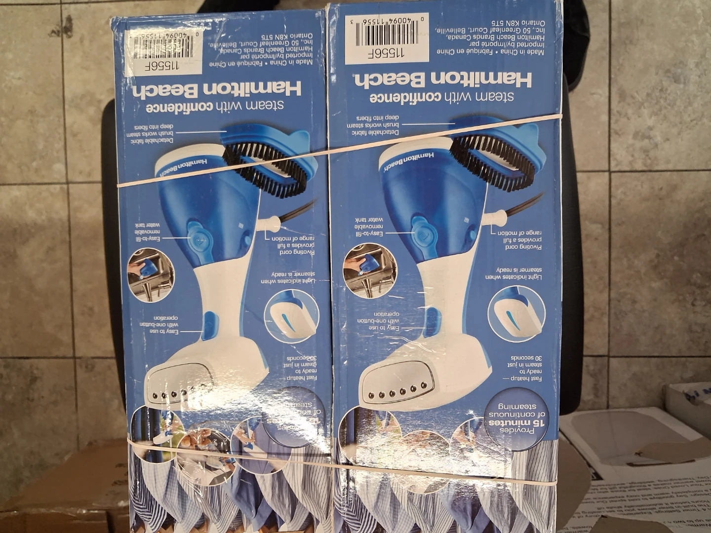 Hamilton Beach Handheld Garment Steamer - Blue/White, 1000 Watt - photo 3