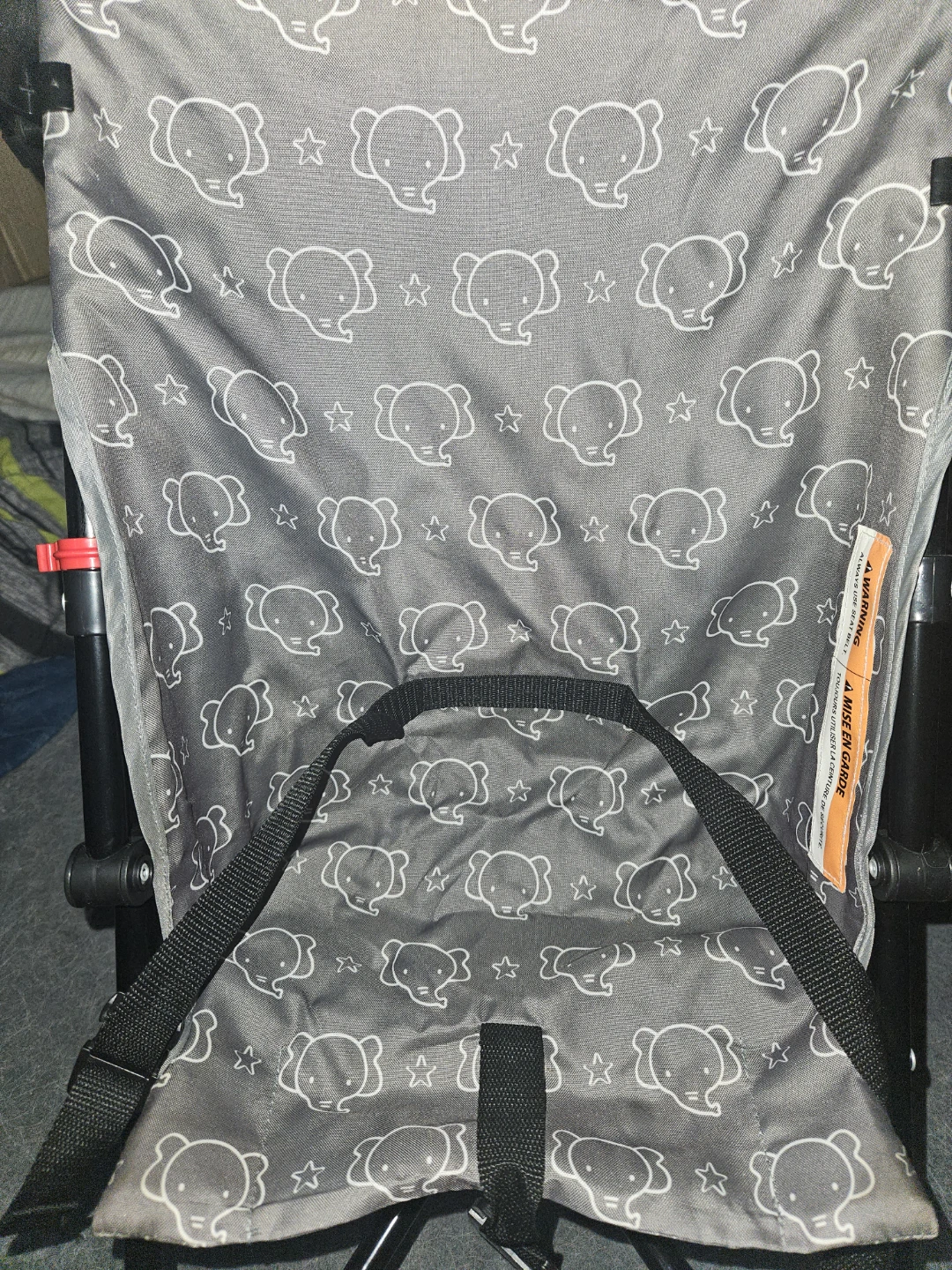 Grey Elephant Print Baby Stroller - photo 2