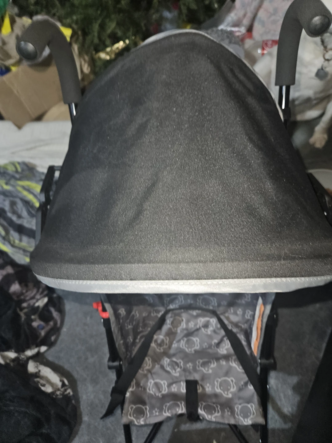 Grey Elephant Print Baby Stroller - photo 3