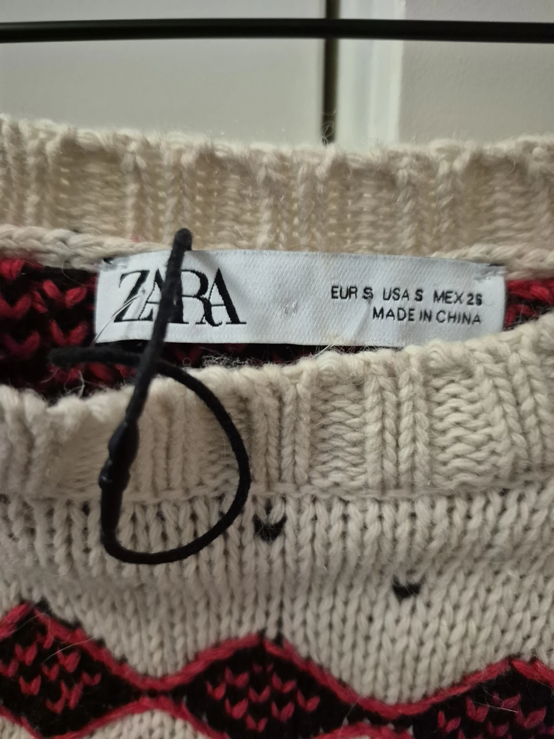 Zara heart print wool knit cropped sweater Size Small - photo 4