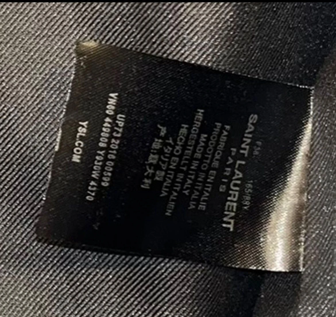 Saint Laurent Blue 'Sweet Dreams' Shark Bomber Jacket - photo 4