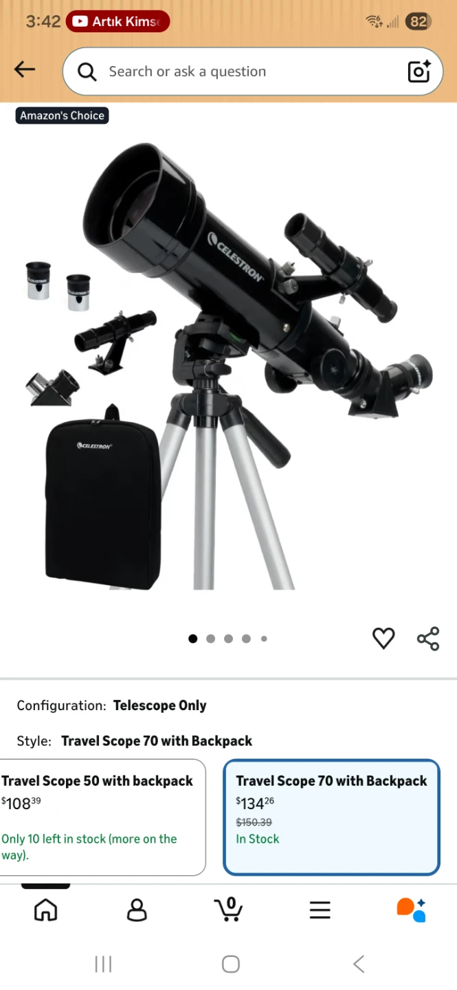 Celestron Travel Scope 70 Telescope - photo 2