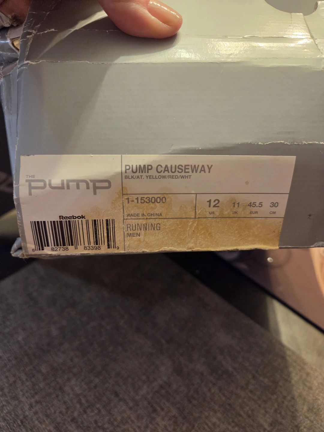 Reebok The Pump Causeway Running Men's Shoes Size 12 - photo 4