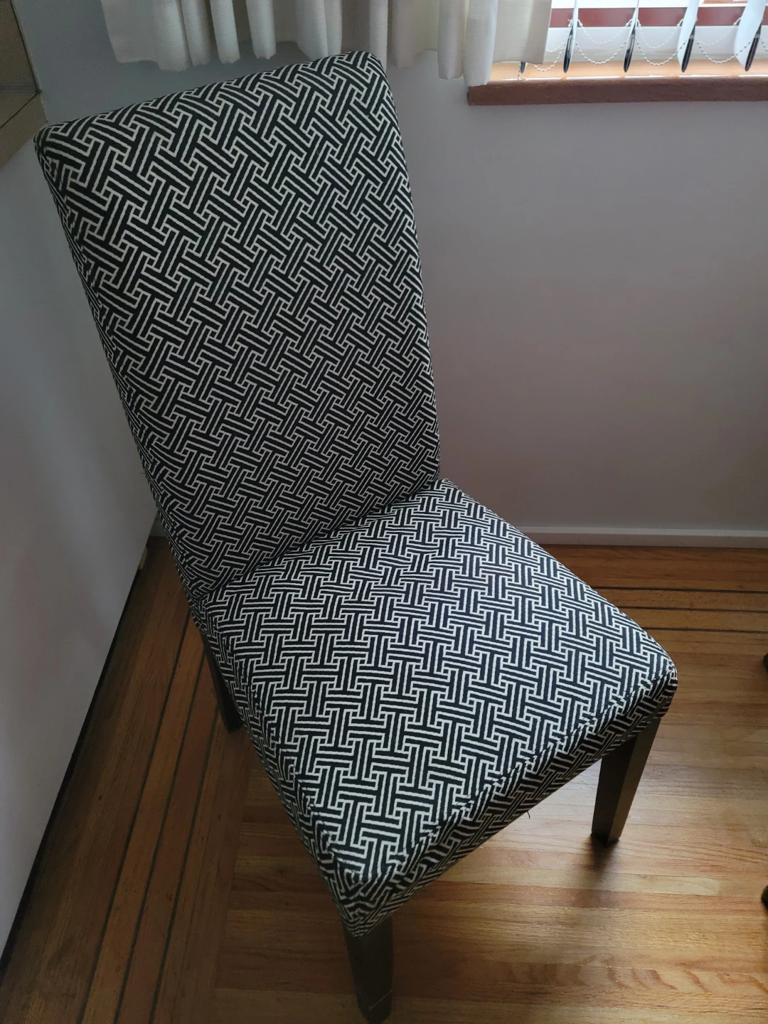 Dining Chair with Geometric Pattern