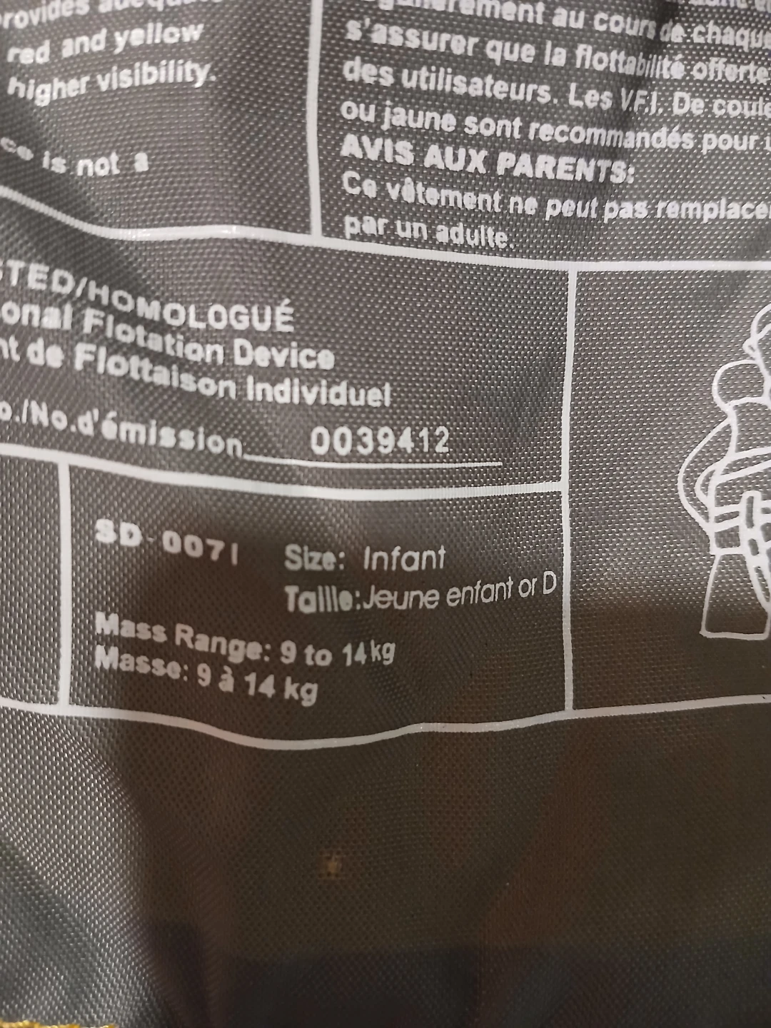 Outbound Infant/Baby Life Jacket size max 14 kg - photo 3