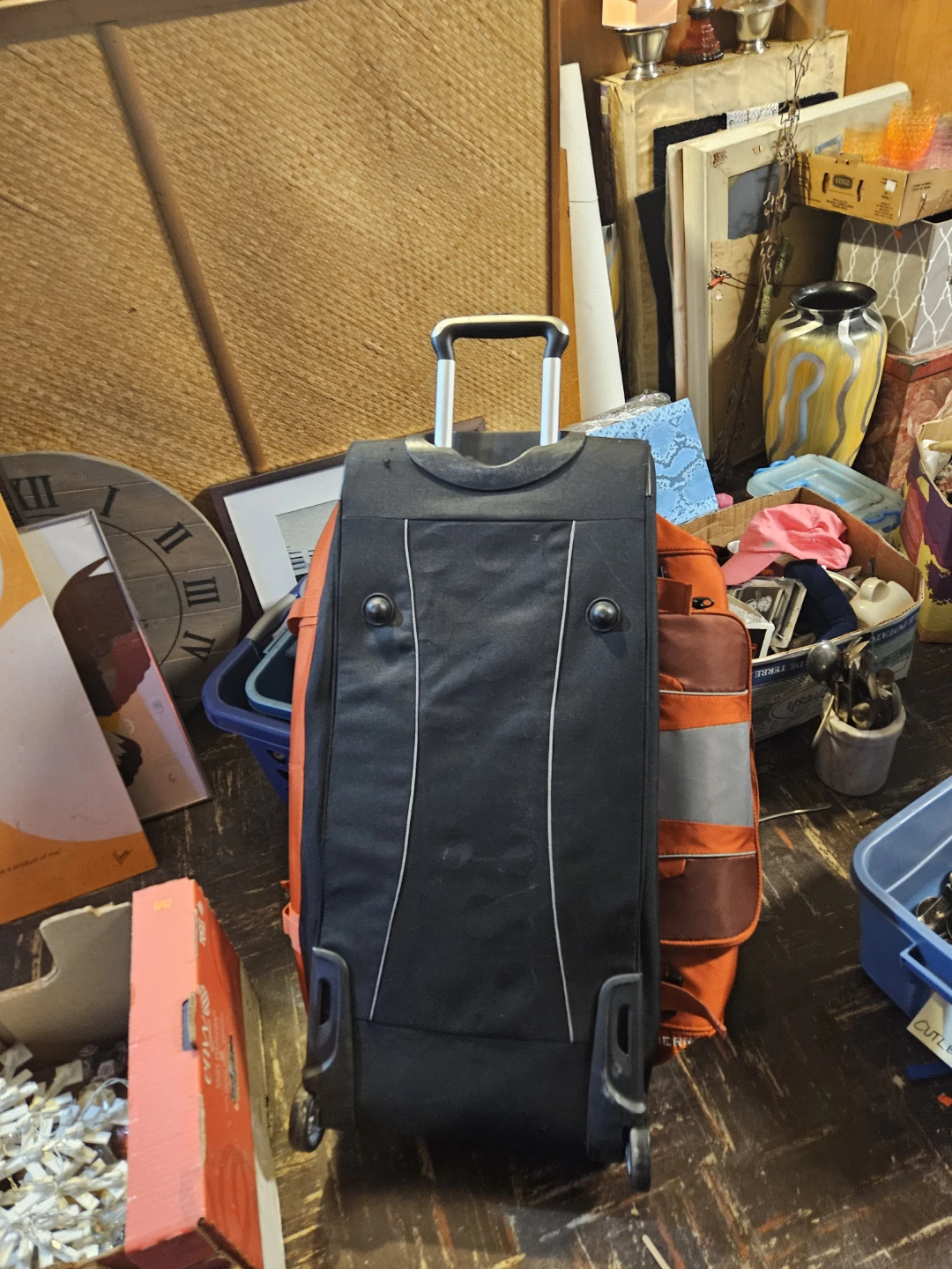 Orange High Sierra Rolling Duffel Bag Luggage - photo 3