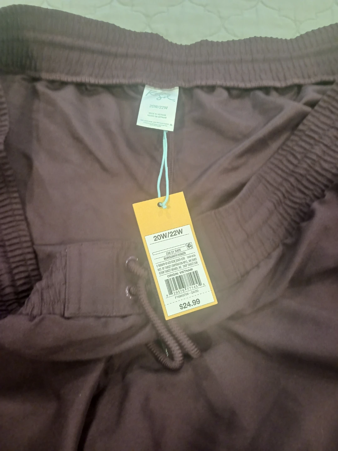 Kona Sol Women's Burgundy Pull-On Shorts Size 20W/22W - photo 3