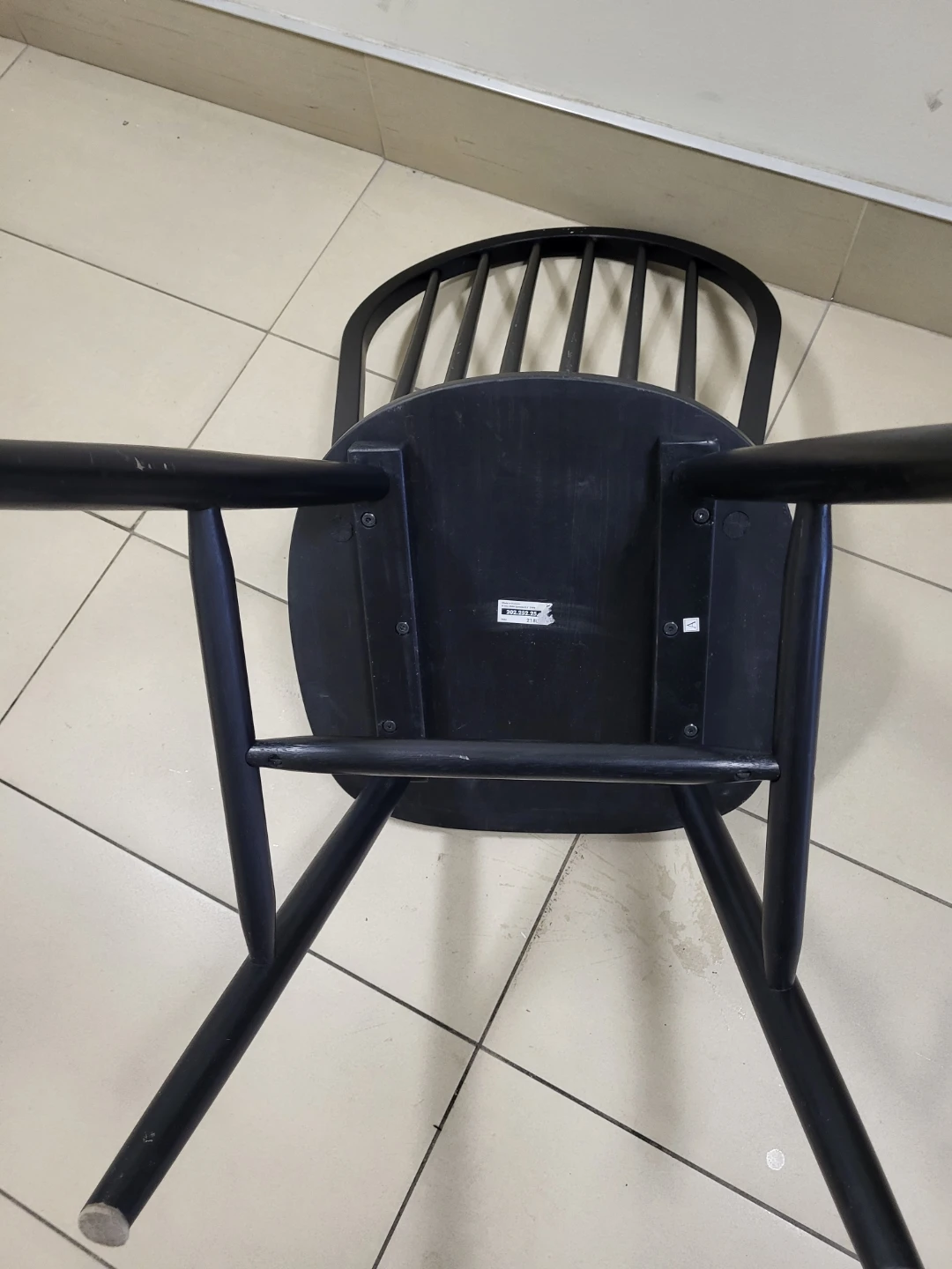 IKEA NORRNÄS  Solid Wood, Dining Chair.Sleek Black,Durable - photo 3
