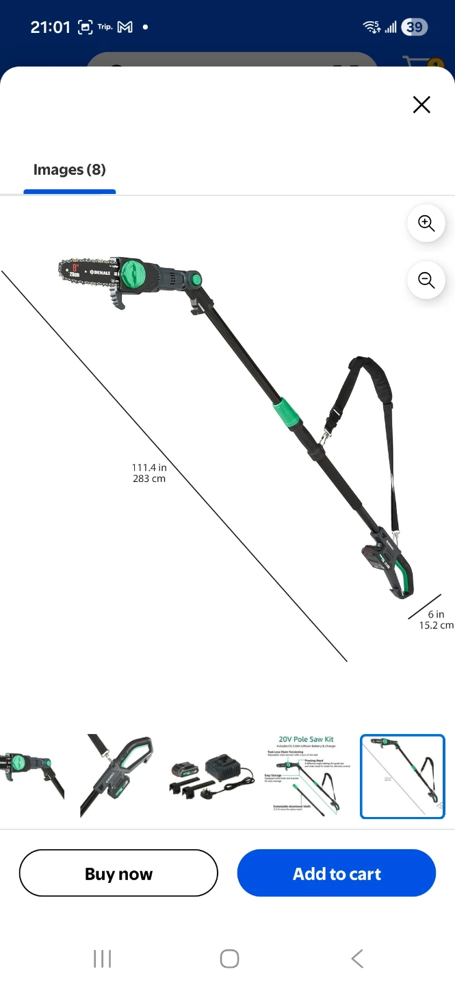 NEW 3-4m Long  8" Pole  Saw Chain rental $22 - photo 3