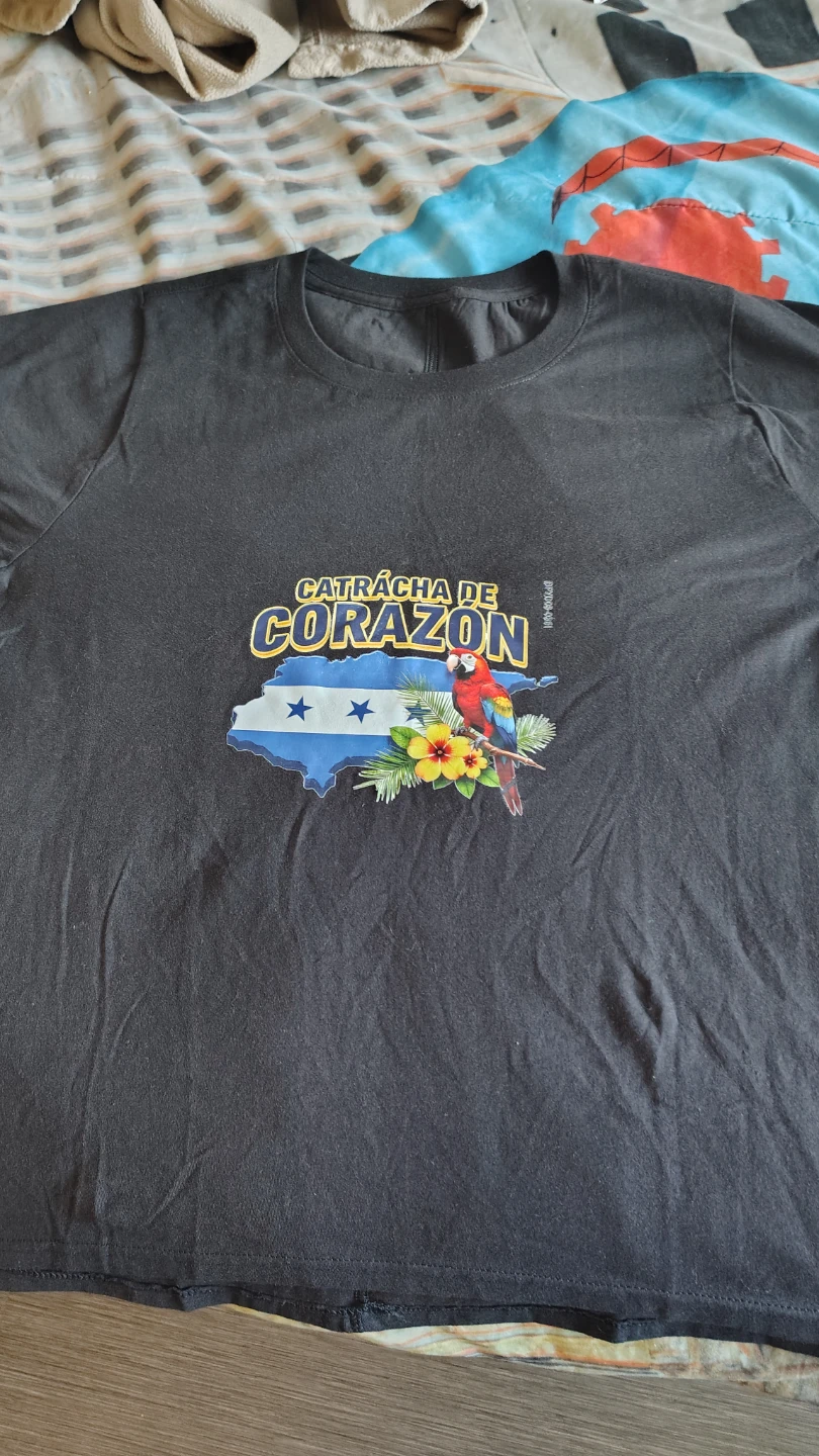 Black Graphic T-Shirt - Honduras Theme - photo 2
