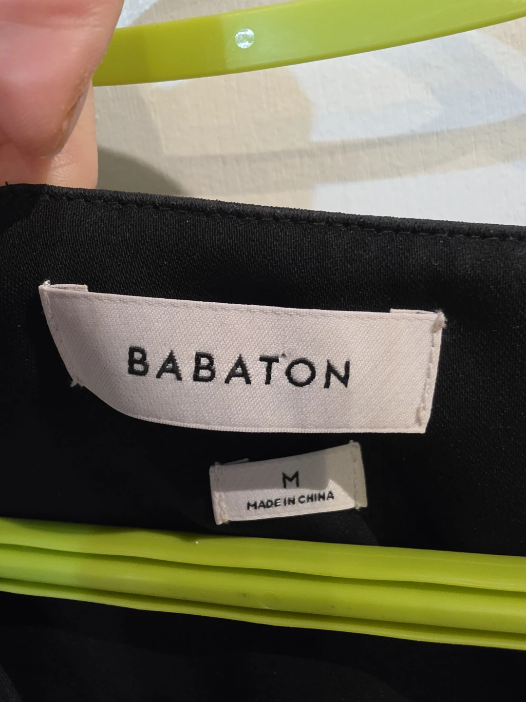 Babaton Black Long Sleeve V-Neck Blouse - Size M - photo 2