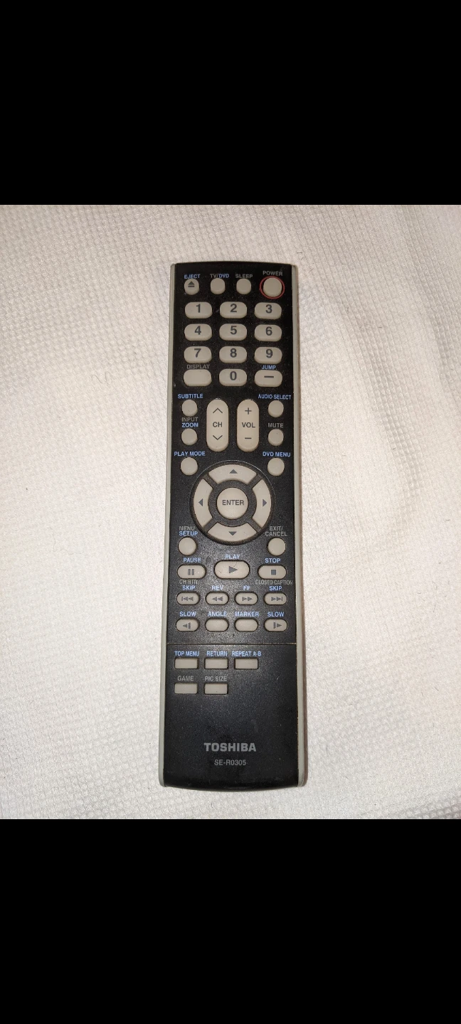 Toshiba SE-R0305 Remote Control