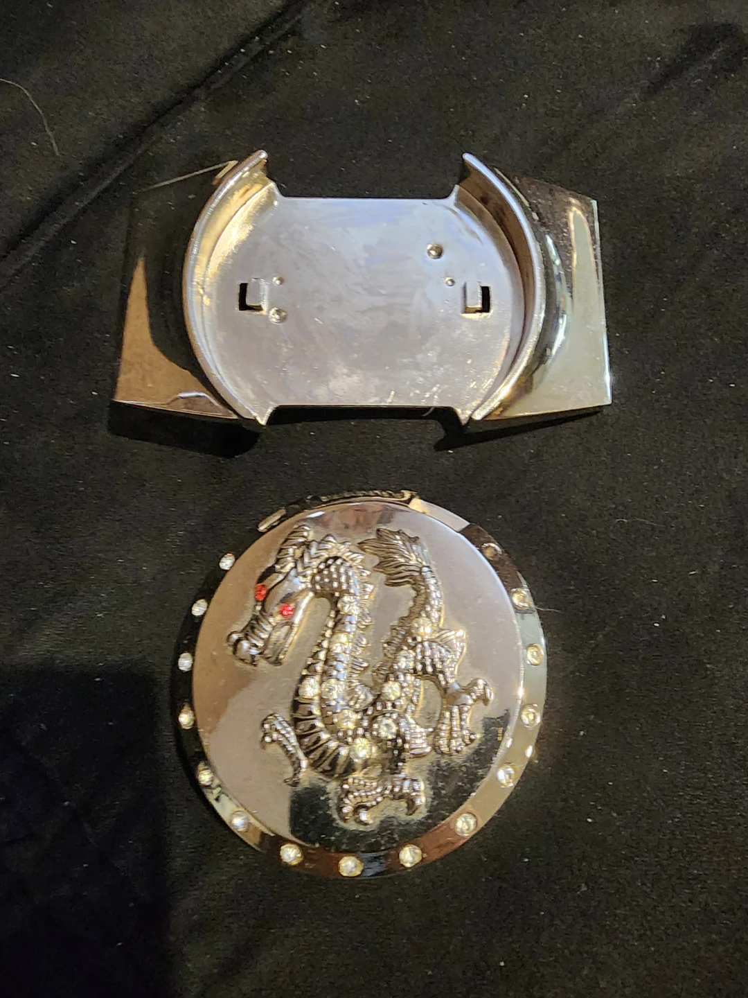 Dragon Belt Buckle lighter Rhinestone Accents