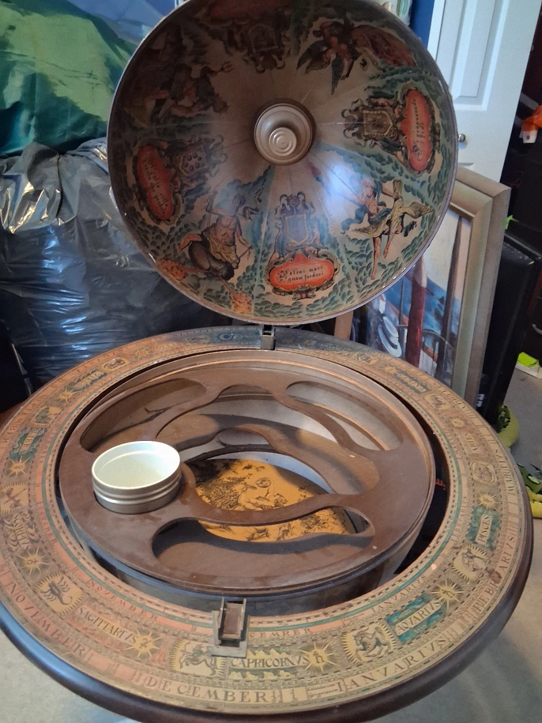 Vintage Globe Bar Stand - photo 2