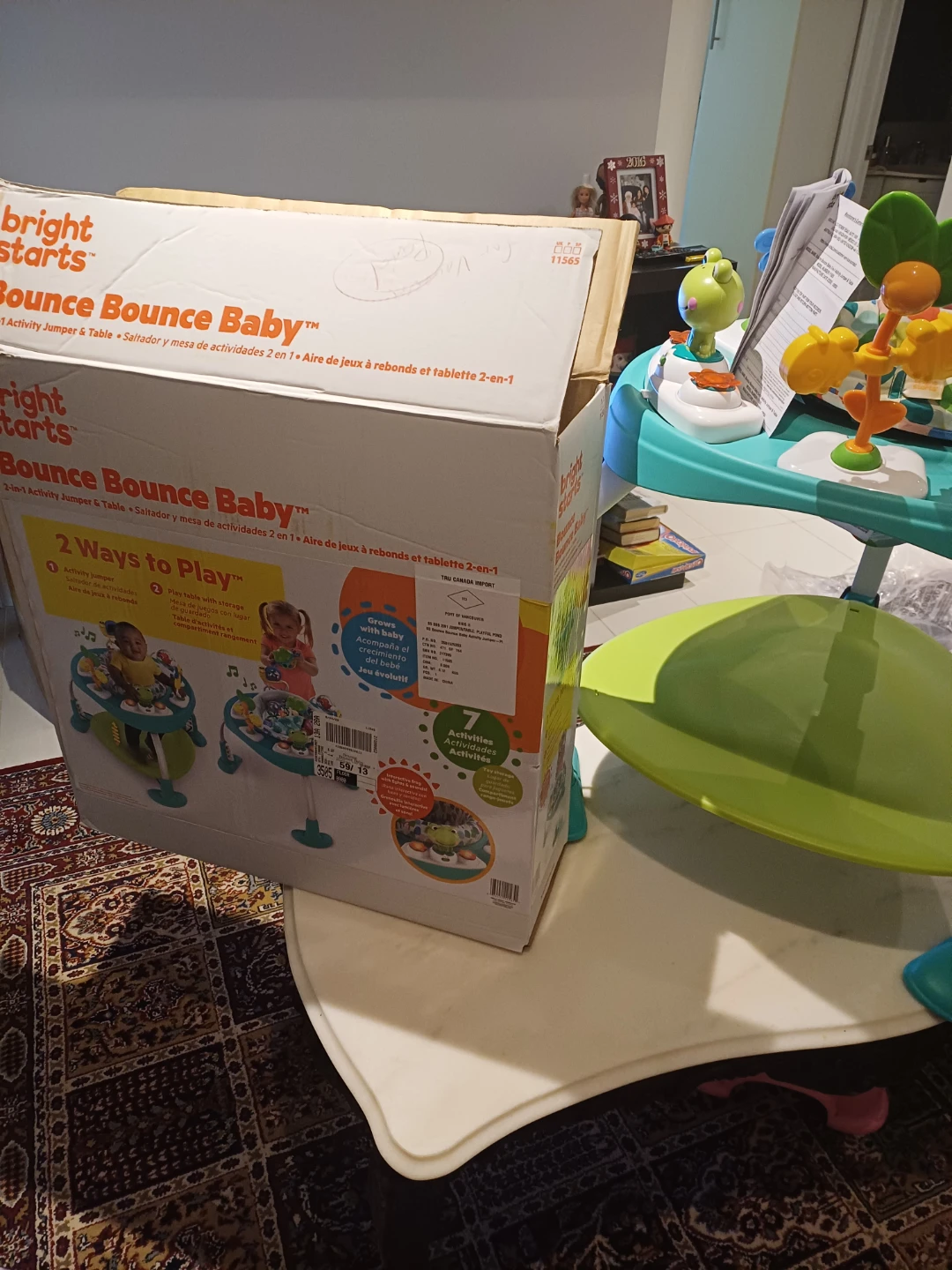 Bright Starts Bounce Bounce Baby 2-in-1 Activity Jumper & Table - photo 4