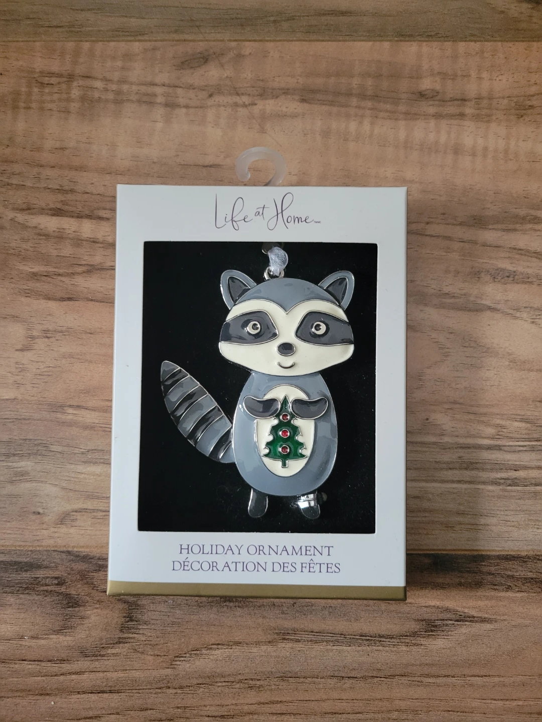 Life at Home Raccoon Holiday Ornament