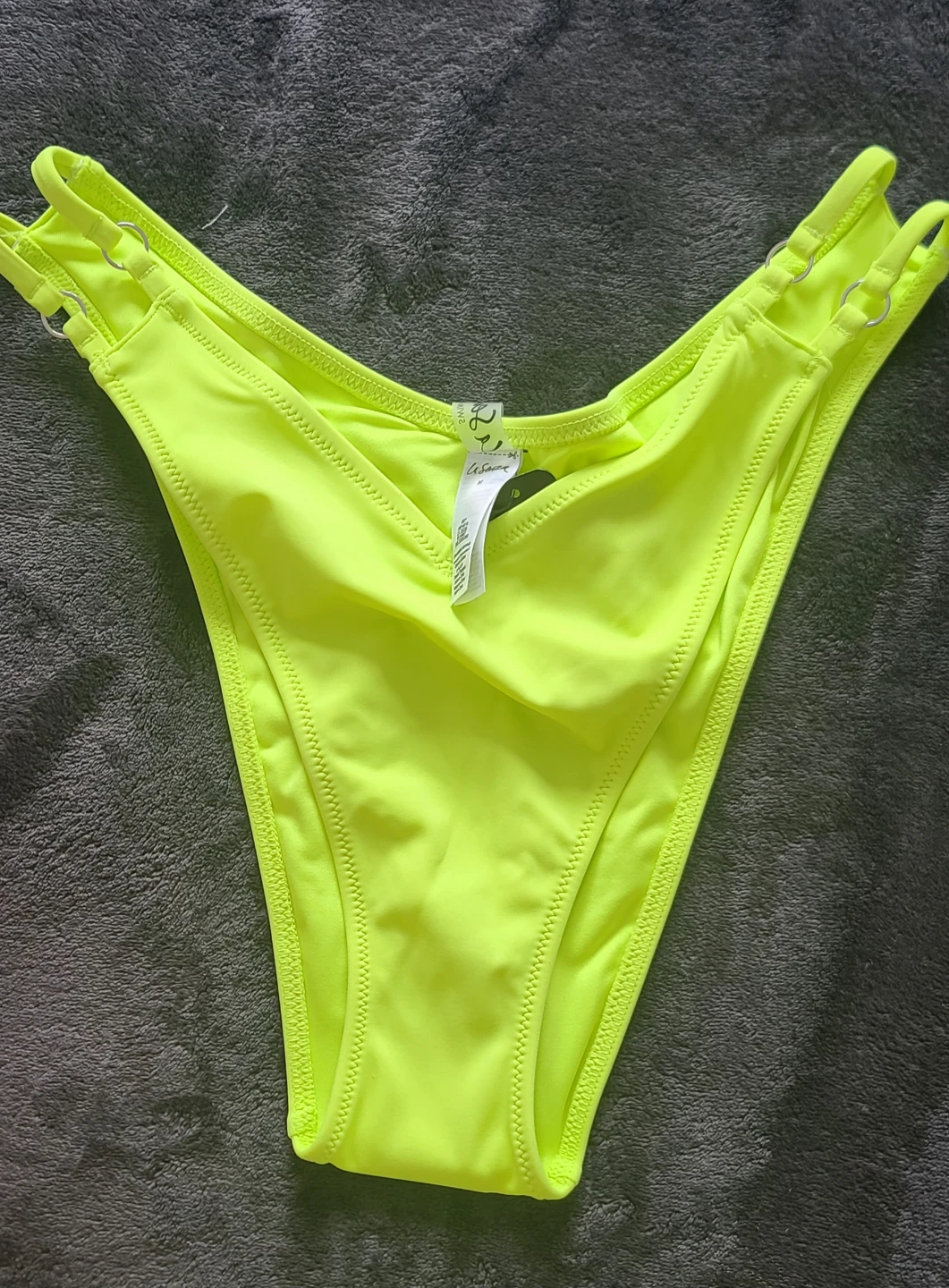 Brand new LA hearts Neon Yellow Bikini Bottoms Size M