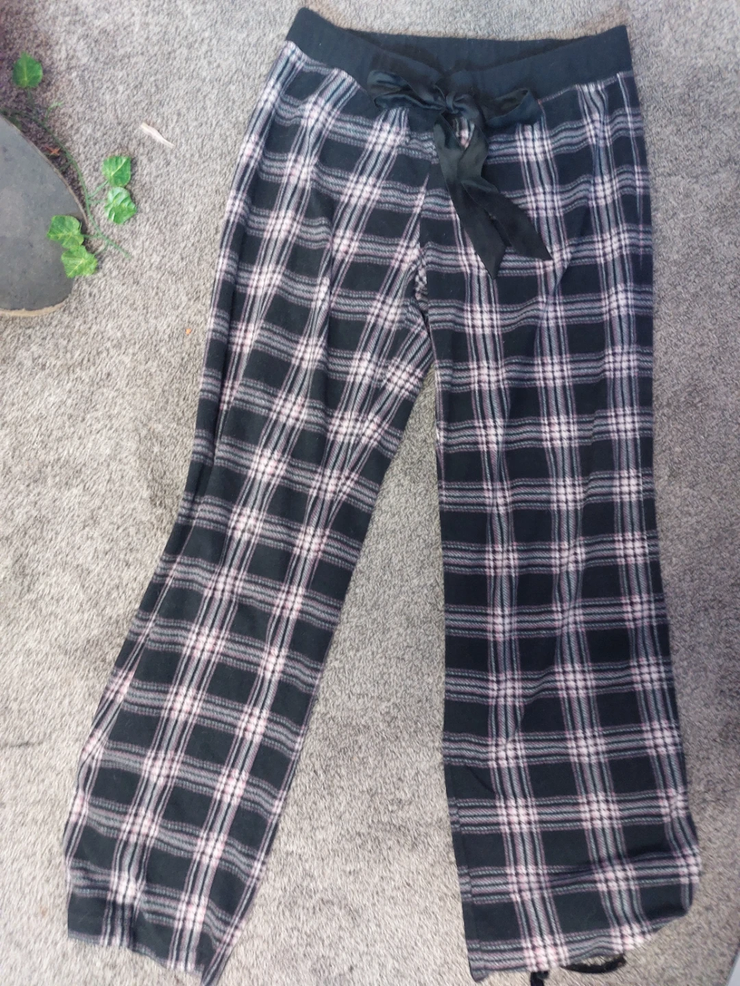 Plaid pj pants
