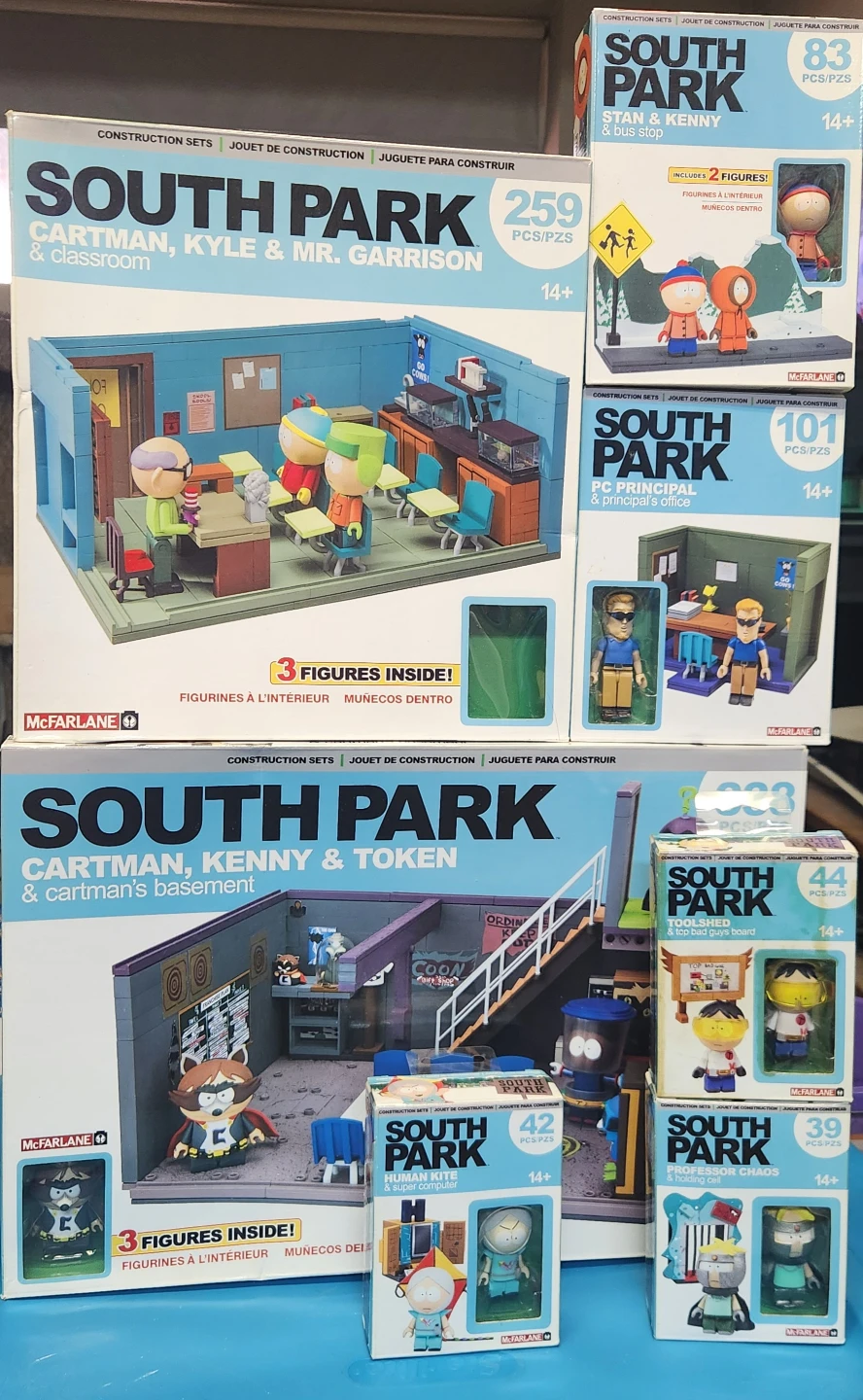 Complete McFarlane Toys South Park Construction Set Collection 🌱