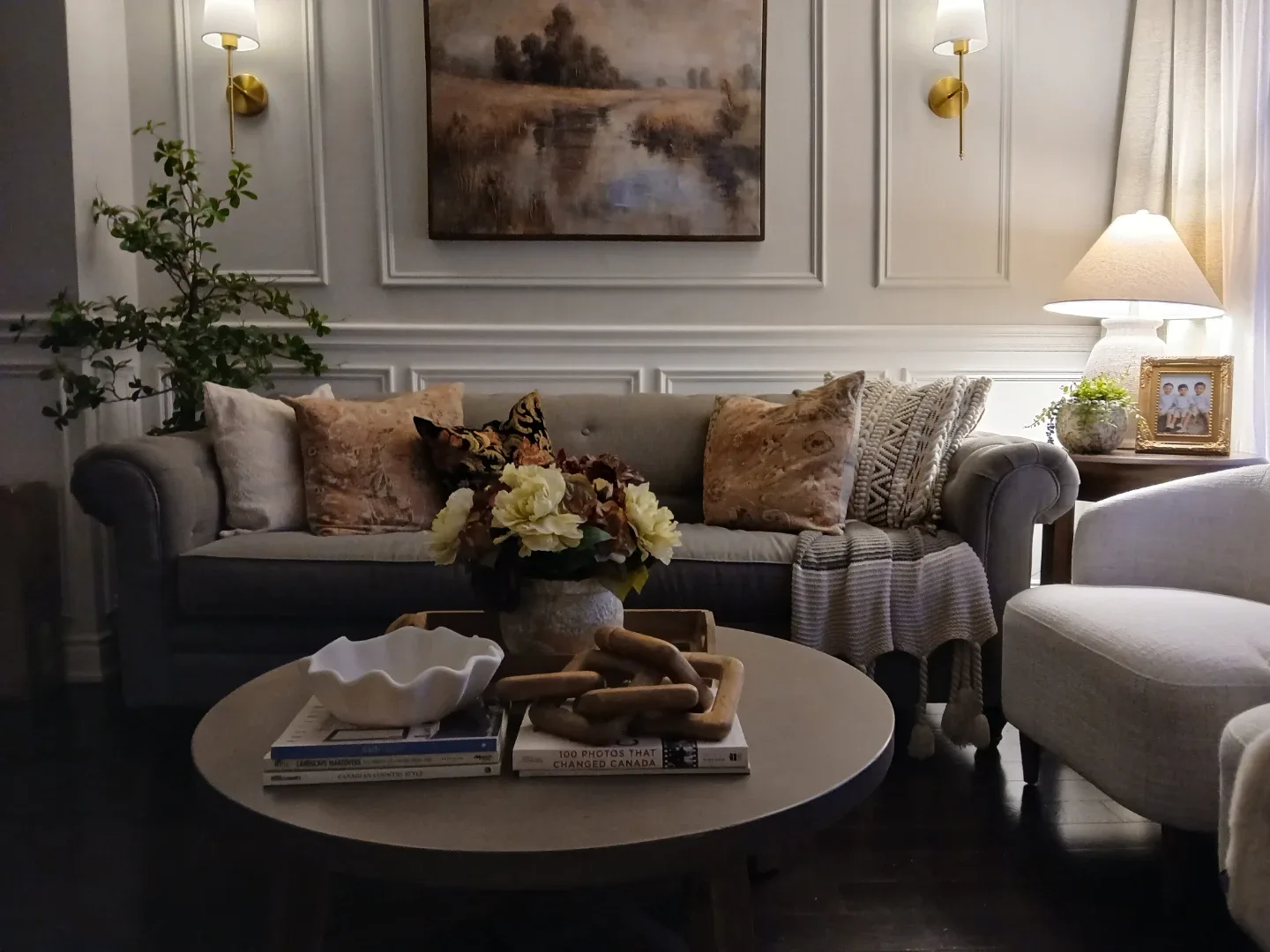Grey Tufted Sofa